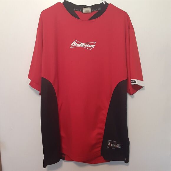 Dale Earnhardt Jr Budweiser Adult Mens L Chase Authentic Drivers Line Shirt - Picture 1 of 12